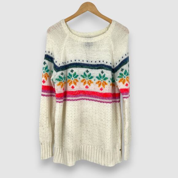 American Eagle Outfitters Fair Isle Jegging Sweater Women’s Large - Picture 1 of 6